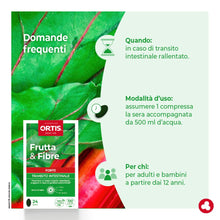 Carica l'immagine nel visualizzatore di Gallery, ORTIS Frutta&amp;Fibre Forte 24 Compresse - Transito Intestinale - Azione Rapida