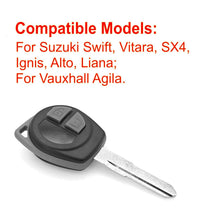 Carica l'immagine nel visualizzatore di Gallery, JZK Custodia per Chiave Auto per Suzuki Swift, Vitara &amp; per Vauxhall Agila