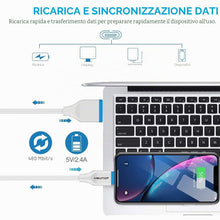 Carica l'immagine nel visualizzatore di Gallery, N NEWTOP CU09 Cavo Compatibile Carica Rapida Trasmissione Dati USB Compatibile con Samsung/Huawei/Xiaomi e Dispositivi T