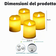 Carica l'immagine nel visualizzatore di Gallery, Set di 24 Candele a LED, Flameless Candele,LED Tealight con Candele,Candela Elettronica, per Matrimoni, Feste, Festival,