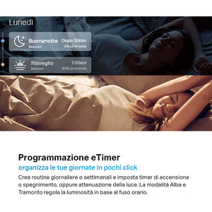 TP-Link Tapo L510E Lampadina Wi-Fi E27, Funziona con Amazon Alexa e Google Home, 806 lumen, Giallo caldo dimmerabile dall' 1% al 100%, 2700 K, Controllo da remoto, 1 pezzo