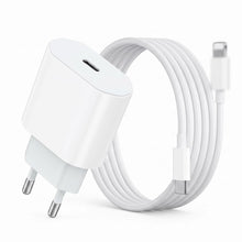 Carica l'immagine nel visualizzatore di Gallery, Caricabatterie 20W con Cavo Lightning 1m per iPhone