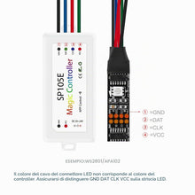 Carica l'immagine nel visualizzatore di Gallery, BTF-LIGHTING SP105E APP Controller Bluetooth senza fili WS2811 WS2812B WS2801 APA102 SK9822 Pannelli LED programmabili s