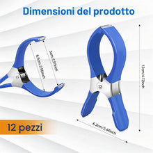 Carica l'immagine nel visualizzatore di Gallery, 12 Pezzi Pinze per Telo Piscina 4,72 Pollice Mollette per Telo Piscina Acciaio Inox Clip Copertura Piscine per Piscine F