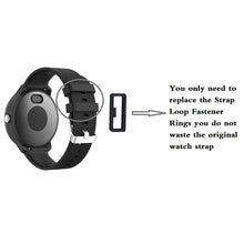 Carica l'immagine nel visualizzatore di Gallery, 10 Pezzi Passante Cinturino Orologio in Silicone,Anello Cinturino Garmin 22mm,Ferma Orologio Gomma,Anelli di chiusura ri