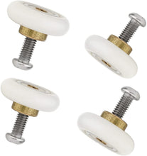 Carica l'immagine nel visualizzatore di Gallery, Linwnil 4 x rulli di ricambio per porta doccia, 19 mm di diametro (19mm)
