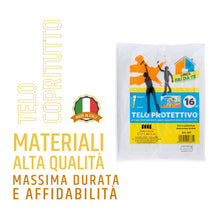 Carica l'immagine nel visualizzatore di Gallery, PENNELLIFICIO 2000 Set 3 Teli Copritutto in Plastica, 4x4 Metri