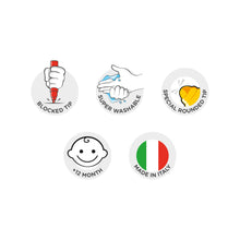 Carica l'immagine nel visualizzatore di Gallery, CARIOCA Baby Teddy Marker 1+ | Set Colori con Pennarelli Super Lavabili, Scatola Pennarelli per Bambini dai 12 Mesi, 6 Pezzi