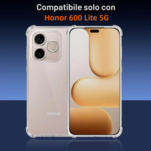Carica l'immagine nel visualizzatore di Gallery, ZhuoFan Cover Chiaro per Honor 600 Lite 5G con 2 Pezzi Vetro Temperato, Custodia Trasparente TPU Morbido Silicone, [Anti