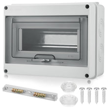 Carica l'immagine nel visualizzatore di Gallery, Quadro Elettrico Esterno, 8 Moduli IP65 Impermeabile Scatola Distribuzione