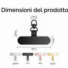 Carica l'immagine nel visualizzatore di Gallery, Set di 4 Toppa per Cordino Telefono,Ovale 360° Ruotabile Cordino per Telefono Patch in Acciaio Inox Toppe di Ricambio Mu