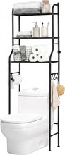 Carica l'immagine nel visualizzatore di Gallery, NK Scaffale da Bagno su WC - 153x47x26cm (Nero)