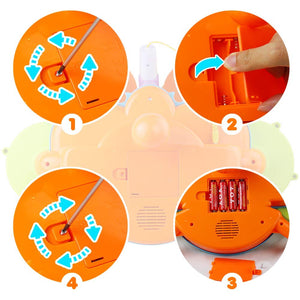 Tamburo Giochi Bambini 1 Anno - Strumenti Musicali Giocattoli Bambino 1 2 Anno Batteria Bambini Elettronico con Filastrocche Neonati Idea Natale Regalo Gioco Bambino Bimba 1 2 Anno Anni