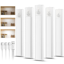 Carica l'immagine nel visualizzatore di Gallery, daphomeu 5 Pezzi LED Sottopensile Cucina, Dimmerabile Luce led Sottopensile, 20cm Bianco Freddo Luce Armadio led con Sen