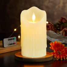 Carica l'immagine nel visualizzatore di Gallery, Candele LED 2 pezzi Candela con Fiamma Tremolante Ricaricabili a Telecomando Funzione Timer Realizzato in Paraffina con 