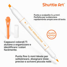 Carica l'immagine nel visualizzatore di Gallery, Shuttle Art Evidenziatori Pastello, 30 Evidenziatori a Doppia Punta