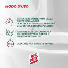 Carica l'immagine nel visualizzatore di Gallery, Wc Net Energy Disincrostante, Detergente Anticalcare in Polvere, 4 Buste