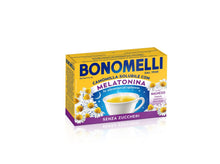 Carica l'immagine nel visualizzatore di Gallery, Bonomelli Camomilla Solubile con Melatonina e Magnesio 16 Bustine, Contro Stanchezza e Affaticamento, Infuso Rilassante,