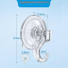Carica l'immagine nel visualizzatore di Gallery, Quntis 4 Pezzi Gancio a Ventosa, Ventose con Gancio Super Resistenti 3 kg