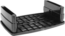 Carica l'immagine nel visualizzatore di Gallery, Amazon Basics Supporto Rialzato per Monitor Regolabile in Altezza con Organizer, Design Impilabile a 3 Livelli, Plastica ABS, Supporta fino a 10,0kg, per Monitor e Laptop, Nero