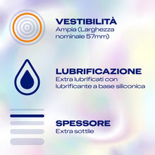 Carica l'immagine nel visualizzatore di Gallery, Durex Invisible Preservativi Ultrasottili ad Alta Sensibilità XL, Extralarge, 6 Profilattici