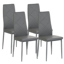 Carica l'immagine nel visualizzatore di Gallery, buybyroom 4 sedie sala da pranzo sedie moderne cucina sedie imbottite sala da pranzo sedie da soggiorno sedie grigio sala da pranzo per ristoranti, cucine, sale d'attesa, uffici