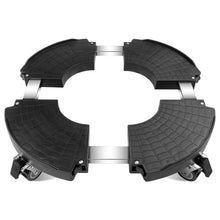 Carica l'immagine nel visualizzatore di Gallery, Fousenuk Sottovaso con Ruote Nero capacità 250 kg, Regolabili 40-58.5cm