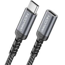 Carica l'immagine nel visualizzatore di Gallery, deleyCON 0,5m Prolunga USB-C 100W Corta per Ricarica Rapida - Cavo PD 3.0 di Ricarica e Dati per iPhone 17 16 Pro Max Ai