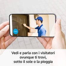 Carica l&#39;immagine nel visualizzatore di Gallery, Blink Outdoor | Videocamera di sicurezza da esterno in HD, senza fili, resistente alle intemperie, batteria autonomia 2 anni, rilevazione movimento, compatibile con Alexa | 1 videocamera