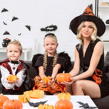 Carica l&#39;immagine nel visualizzatore di Gallery, Bluelves Ali ed Aureolas, Halloween Ali d&#39;Angelo, Ali Angelo Nero, per Feste in Maschera, Carnevale, Halloween, Nero