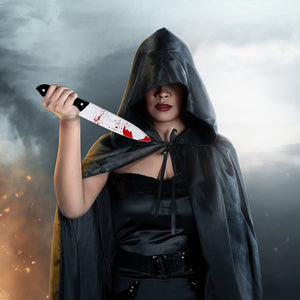 DERAYEE 2 Pezzi Coltello Finto,Pugnale in Plastica Halloween,Pugnale per Feste di Halloween