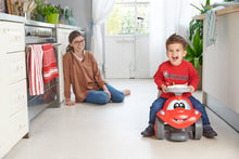 Carica l&#39;immagine nel visualizzatore di Gallery, Chicco Billy Walk&amp;Ride Eco+, Primi Passi Girello e Cavalcabile 2in1, Assemblaggio Semplice Manubrio Ergonomico, Ruote Larghe, Suoni e Luci di Guida, in Plastica Riciclata, Bambini 12-36 Mesi, Rosso