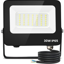 Carica l'immagine nel visualizzatore di Gallery, Aigostar- Faretto led 30W da esterno bianco freddo,super illuminoso faretti led 2450 lumen 6500k, impermeabile IP65 per 