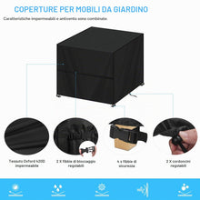 Carica l'immagine nel visualizzatore di Gallery, Copertura Mobile Esterno 90x90x90cm Telo Copertura Tavolo Esterno Quadrato Copritavolo Esterno Impermeabile Copertura Pr