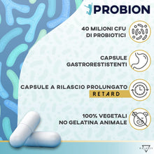Carica l'immagine nel visualizzatore di Gallery, PROBION® | Probiotici per intestino | Fermenti Lattici Probiotici | Probiotici e Prebiotici | 40 mld CFU | Enzimi Digest