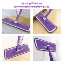 Carica l'immagine nel visualizzatore di Gallery, Scopa Lavapavimenti a Spruzzo, MEXERRIS Spray Mop Lavapavimenti Microfibra Mocio Pavimenti Professionale con 2 Flaconi Ricaricabili per Casa, Cucina, Legno Duro, Laminato, Legno, Ceramica