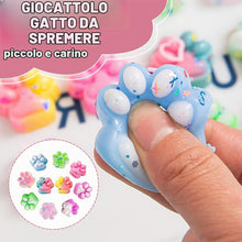 Carica l'immagine nel visualizzatore di Gallery, 10 Pezzi Mini Squishy Design Zampa di Gatto - Giocattoli Sensoriali Morbidi - Antistress per Bambini e Adulti, Colore Ca