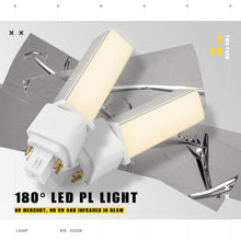 Carica l'immagine nel visualizzatore di Gallery, QLEE 6W Luce Diurna Naturale G24q Luce Led A 4 Pin Uguale 13 Watt Lampadine Cfl Pl-C Retrofit LampaDa Fluorescente Compa