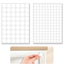 Carica l'immagine nel visualizzatore di Gallery, Copriviti Autoadesivo, Tappi di Copertura Impermeabili, Bianco, Diametro 12 mm, Diametro 21 mm, per Armadi, Scrivanie, V