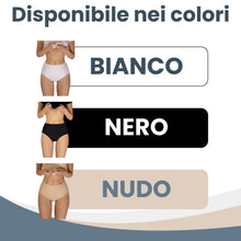 Carica l'immagine nel visualizzatore di Gallery, Mutande Contenitive Donna in Pizzo e Vita Alta – Eleganti e comode, Slip Donna Cotone e Pizzo Made in Italy, Disponibili in Bianco, Nero e Nudo (IT, Testo, M, Regular, Regular, Bianco)