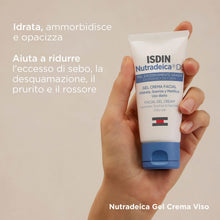 Carica l'immagine nel visualizzatore di Gallery, ISDIN Nutradeica Seborrheic Skin Gel Crema Viso (50 ml) | Idrata, Lenisce e Opacizza | Per Pelli a Tendenza Seborroica |