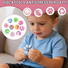 Carica l'immagine nel visualizzatore di Gallery, 10 Pezzi Mini Squishy Design Zampa di Gatto - Giocattoli Sensoriali Morbidi - Antistress per Bambini e Adulti, Colore Ca