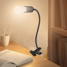 Carica l'immagine nel visualizzatore di Gallery, Nizirioo Portalampada E27 con Clip: 2 Pezzi Lampada a Morsetto Collo D'oca Regolabile a 360°, Cavo Lungo con Interruttor