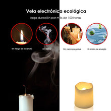 Carica l'immagine nel visualizzatore di Gallery, Set di 24 Candele a LED, Flameless Candele,LED Tealight con Candele,Candela Elettronica, per Matrimoni, Feste, Festival,