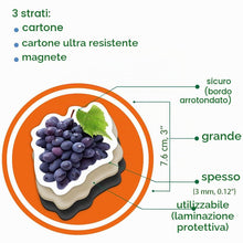 Carica l'immagine nel visualizzatore di Gallery, Magneti da frigorifero per bambini – 25 grandi Frutti e Bacche