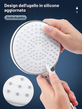 Carica l'immagine nel visualizzatore di Gallery, YEAUPE PRO Soffione Doccia Con Tubo 1.6M 3 Tipi Di Getto Bianco cromato