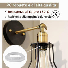 Carica l'immagine nel visualizzatore di Gallery, DiCUNO E27 Anello a Vite per portalampada, 39MM, Bianco, 4 Pezzi