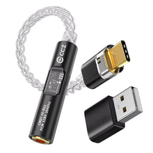 Carica l'immagine nel visualizzatore di Gallery, CCZ CM01 Adattatore per cuffie DAC da USB C a jack da 3,5 mm MAX97220 Amp Conexant CX31993 Chip di decodifica, convertit