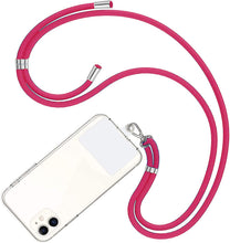 Carica l'immagine nel visualizzatore di Gallery, Captor Cordino Smartphone Universale, Tracolla in Nylon Intrecciato per Cover Telefono, Patch Inseribile tra Custodia e 