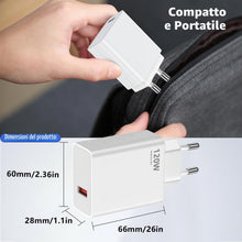 Carica l'immagine nel visualizzatore di Gallery, 120W Caricatore Rapido Adattatore USB per Xiaomi,Caricatore Turbo con Cavo USB C 2m per Xiaomi 14 Ultra 14T 13T 13 12T 1